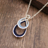 Wholesale Ladies Enamel Geometric Starfish Zinc Alloy Necklace With Paint Oil Processing And Irregular Flower Design
