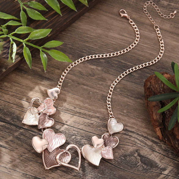 Wholesale Ladies Enamel Geometric Starfish Zinc Alloy Necklace With Paint Oil Processing And Irregular Flower Design