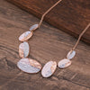 Wholesale Ladies Enamel Geometric Starfish Zinc Alloy Necklace With Paint Oil Processing And Irregular Flower Design