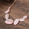 Wholesale Ladies Enamel Geometric Starfish Zinc Alloy Necklace With Paint Oil Processing And Irregular Flower Design
