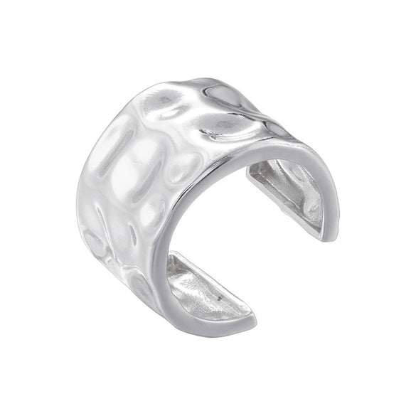 Wholesale Ladies Fashion Elegant Light Luxury Copper Ring Inlaid With Pearls Flower Geometric Design