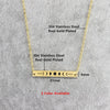 Wholesale Ladies Fashion Jewelry Stainless Steel Moon Eclipse Pendant Clavicle Chain With Crossbar Snake Bone Chain And Geometric Design Electroplating