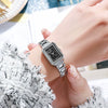 Wholesale Ladies Fashionable Small Square Thin Strap Quartz Watch With Iron Strap Alloy Case