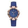 Wholesale Ladies Frosted Imitation Leather Belt Round Dial Quartz Watch Made Of Alloy And Stainless Steel With Ordinary Glass Mirror And Pin Buckle In Leisure Style