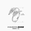 Wholesale Ladies Geometric Stainless Steel Open Adjustable Electroplated Ring Jewelry