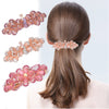 Wholesale Ladies Hair Accessories Alloy Nickelfree Plated Electroplated Cat's Eye Flower Hair Clip