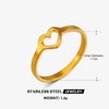 Wholesale Ladies Heartshaped Electroplated Stainless Steel And Resin Ring