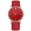 Wholesale Ladies Leisure Quartz Watches With Starry Design Alloy Case Imitation Leather Belt And Round Dial