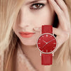 Wholesale Ladies Leisure Quartz Watches With Starry Design Alloy Case Imitation Leather Belt And Round Dial