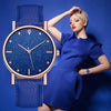 Wholesale Ladies Leisure Quartz Watches With Starry Design Alloy Case Imitation Leather Belt And Round Dial