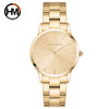 Wholesale Ladies Leisure Waterproof Quartz Watch With Rose Gold Metal Case And Stainless Steel Strap And Clasp Round Dial Mineral Strengthened Glass Mirror