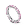 Wholesale Ladies Light Luxury Geometric S925 Sterling Silver Ring With Imitation Diamond And Electroplating