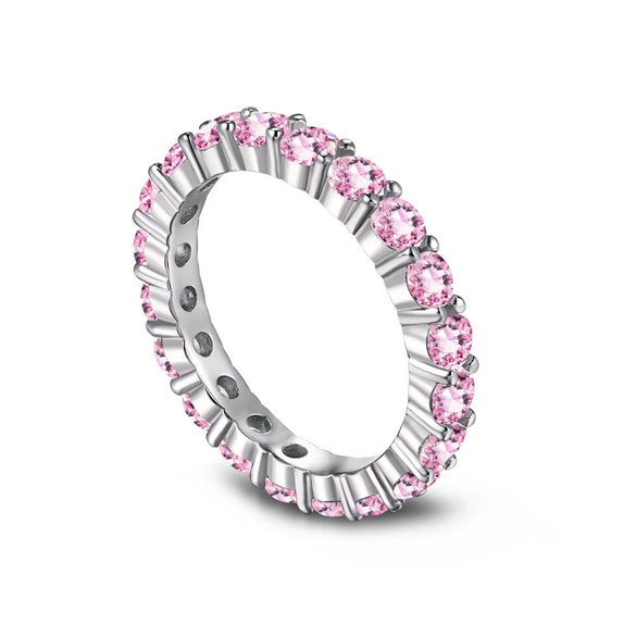 Wholesale Ladies Light Luxury Geometric S925 Sterling Silver Ring With Imitation Diamond And Electroplating