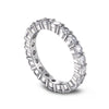 Wholesale Ladies Light Luxury Geometric S925 Sterling Silver Ring With Imitation Diamond And Electroplating