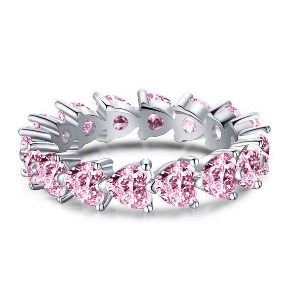 Wholesale Ladies Light Luxury Geometric S925 Sterling Silver Ring With Imitation Diamond And Electroplating