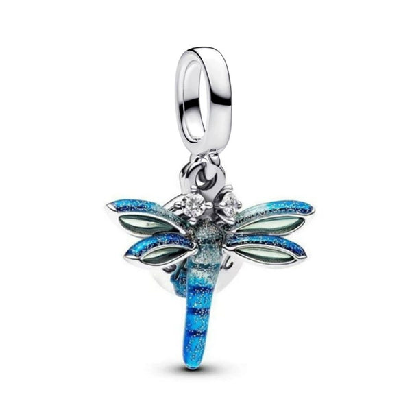 Wholesale Ladies Metal Beaded Bracelet Accessories With Oil Painting Butterfly Dragonfly And Totem Pattern Electroplated