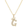 Wholesale Ladies Necklace Copper Inlaid Zircon Alloy Pendant With English Letter Microinlay Style