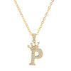 Wholesale Ladies Necklace Copper Inlaid Zircon Alloy Pendant With English Letter Microinlay Style