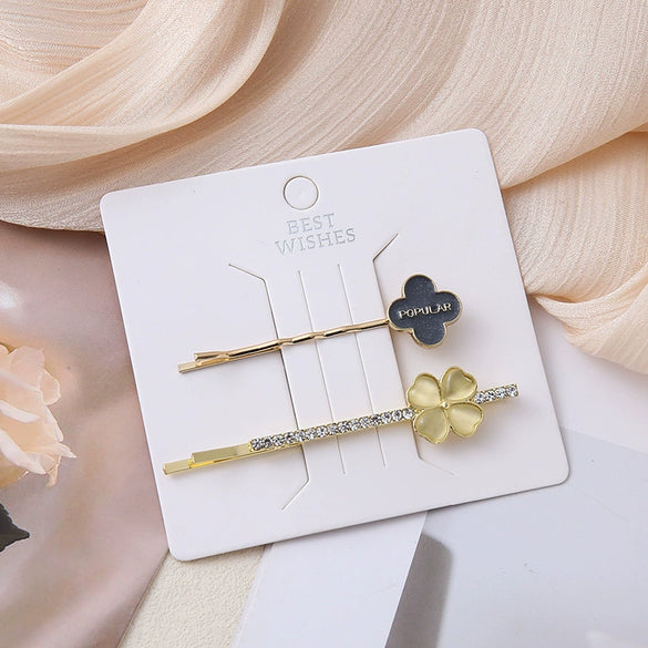 Wholesale Ladies Plastic Resin Retro Butterfly Love Hairpin With Cute Design And Manual Processing