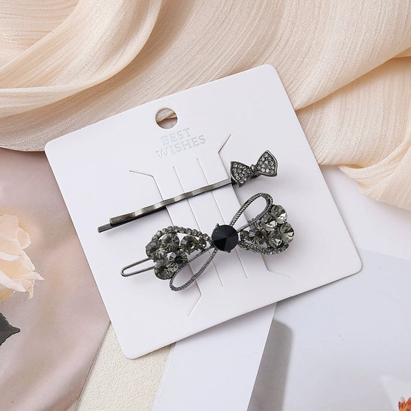 Wholesale Ladies Plastic Resin Retro Butterfly Love Hairpin With Cute Design And Manual Processing