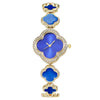 Wholesale Ladies Quartz Watch Fashion Simple Lucky Four Leaf Clover Alloy Case Stainless Steel Strap Rhombus Dial