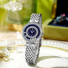 Wholesale Ladies Quartz Watch With Spiral Crown Alloy Case And Strap Stainless Steel Clasp Mineral Strengthened Glass Mirror Round Dial Printed Logo Waterproof