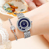 Wholesale Ladies Quartz Watch With Spiral Crown Alloy Case And Strap Stainless Steel Clasp Mineral Strengthened Glass Mirror Round Dial Printed Logo Waterproof