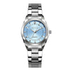 Wholesale Ladies Quartz Waterproof Watch With Alloy Case And Strap Round Dial Mineral Reinforced Glass Mirror Single Folding Buckle Stainless Steel Buckle College Style