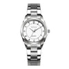 Wholesale Ladies Quartz Waterproof Watch With Alloy Case And Strap Round Dial Mineral Reinforced Glass Mirror Single Folding Buckle Stainless Steel Buckle College Style