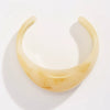 Wholesale Ladies Resin Minimalist Geometric Handmade Open Bracelet