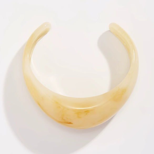 Wholesale Ladies Resin Minimalist Geometric Handmade Open Bracelet