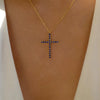 Wholesale Ladies Retro Virgin Mary Cross Pendant Necklace With Alloy Material And Electroplating Treatment In Geometric Style