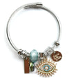 Wholesale Ladies Rhinestone Bracelet With Crown Heart Drop Shape Patterns Electroplated