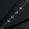 Wholesale Ladies S925 Silver Minimalist Love Bracelet With Letters Numbers Text Electroplated