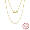 Wholesale Ladies S925 Sterling Silver Side Beaded Chain Necklace With Geometric Pattern Pendant And Electroplating Treatment