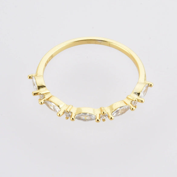 Wholesale Ladies S925 Sterling Silver Stacked Crown Ring With Electroplating For Wedding
