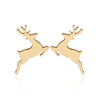 Wholesale Ladies Simple Stainless Steel Electroplated Christmas Tree Earrings