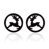 Wholesale Ladies Simple Stainless Steel Electroplated Christmas Tree Earrings
