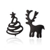 Wholesale Ladies Simple Stainless Steel Electroplated Christmas Tree Earrings