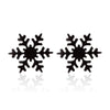 Wholesale Ladies Simple Stainless Steel Electroplated Christmas Tree Earrings