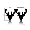 Wholesale Ladies Simple Stainless Steel Electroplated Christmas Tree Earrings