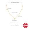 Wholesale Ladies Stacked Necklace In Star Design 925 Sterling Silver Plated With 18K Gold