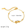 Wholesale Ladies Stainless Steel And 18K Gold Bracelet With Diamond Inlay And Delicate Style