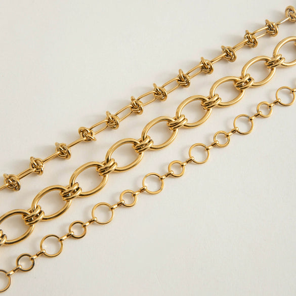 Wholesale Ladies Stainless Steel And Titanium Steel Handmade Electroplated Necklace
