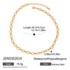 Wholesale Ladies Stainless Steel And Titanium Steel Handmade Necklace With Electroplating Light Luxury And Joker Pattern