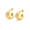 Wholesale Ladies Stainless Steel Earrings With Geometric Design And Electroplating Treatment French Retro Style