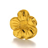 Wholesale Ladies Stainless Steel Electroplated Flower Ring
