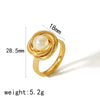 Wholesale Ladies Stainless Steel Flower Pearl Earrings Light Luxury Highend Sense