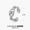Wholesale Ladies Stainless Steel Geometric Pig Nose Ring 18K Gold Plated