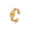 Wholesale Ladies Stainless Steel Geometric Pig Nose Ring 18K Gold Plated